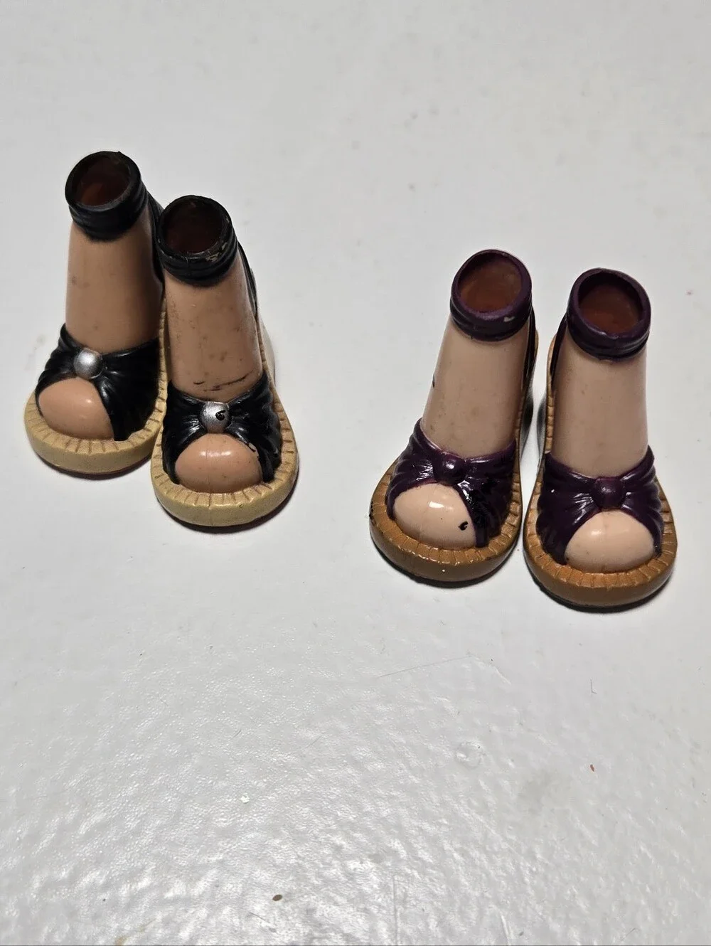 Barbie My Scene Doll Shoes Strappy Wedge 2 Pairs Sandals Swappin’ Styles Nolee